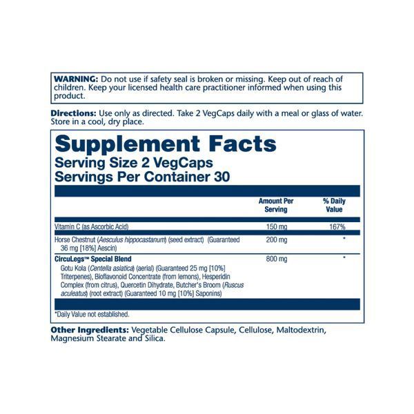 CircuLegs Circulation Support 200mg - 60 vcaps 2023-10-2413 фото