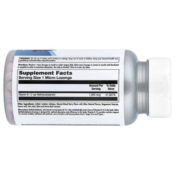 B12 Methylcobalamin 1000mcg - 60 lozenges Berry 2022-10-1011 фото