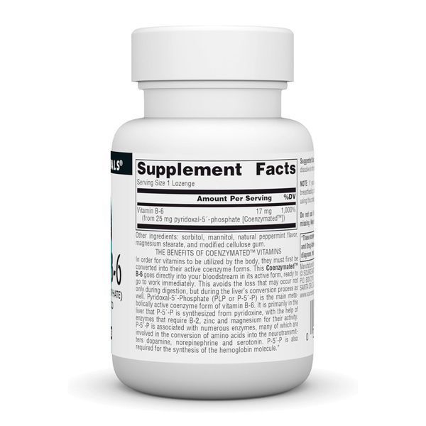 Coenzymated&trade; Vitamin B-6 25 mg - 60 lozenges 2023-10-6159 фото
