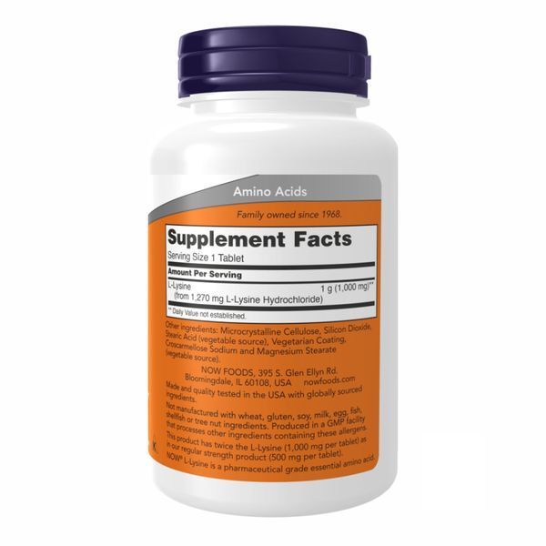 L-Lysine 1000mg - 100 tabs 2022-09-1169 фото