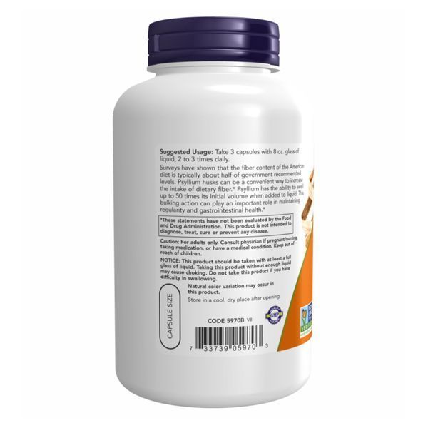 Psyllium Husk 500mg - 200 vcaps 2022-10-1329 фото